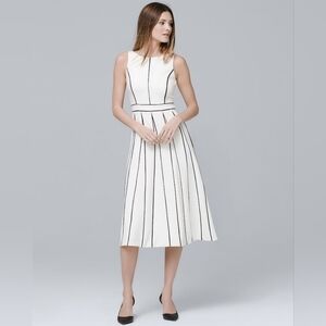 WHBM Contrast Piping Fit And Flare